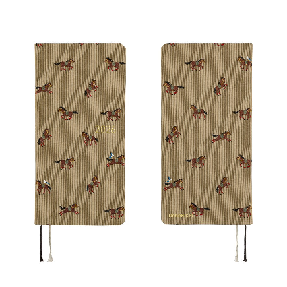 Hobonichi Techo Weeks - Bow & Tie: Galloping Horses (April Start)