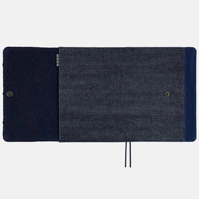 Hobonichi Techo A5 Cousin Cover - Blue Blue: Indigo Book (Double-weave Sashiko)