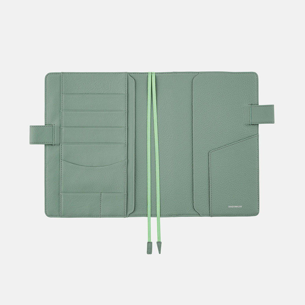 Hobonichi Techo A5 Cousin Cover - Leather: Water Green