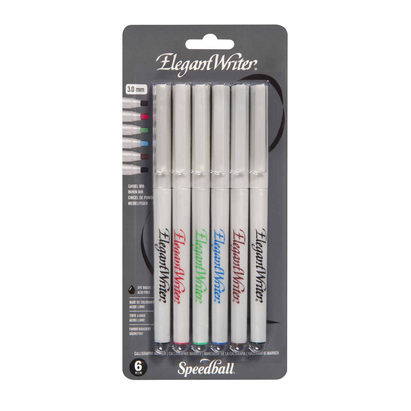 Speedball Elegant Writer Marker 6 Pen Set