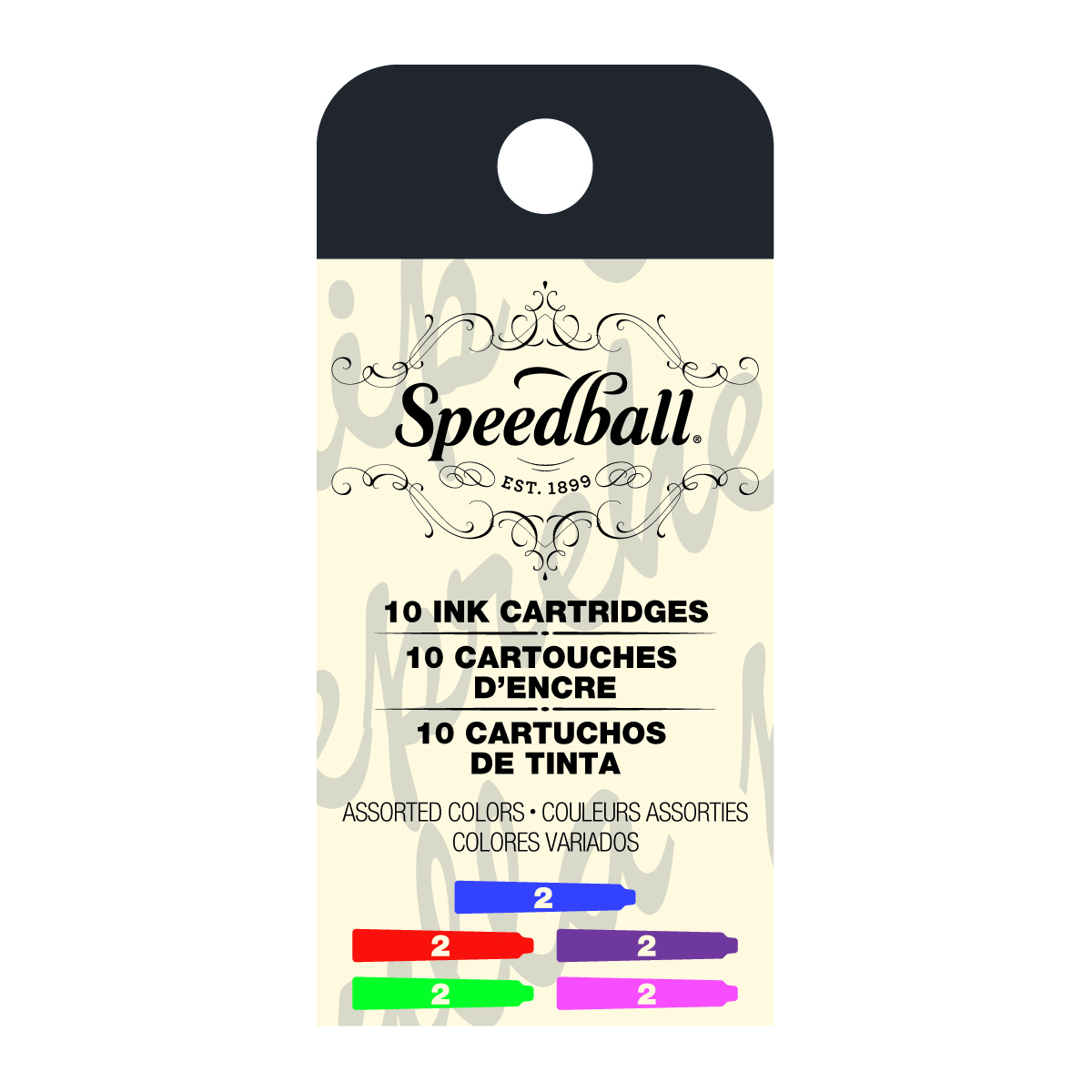 Speedball Fountain Pen Ink Cartridges - Assorted Colors