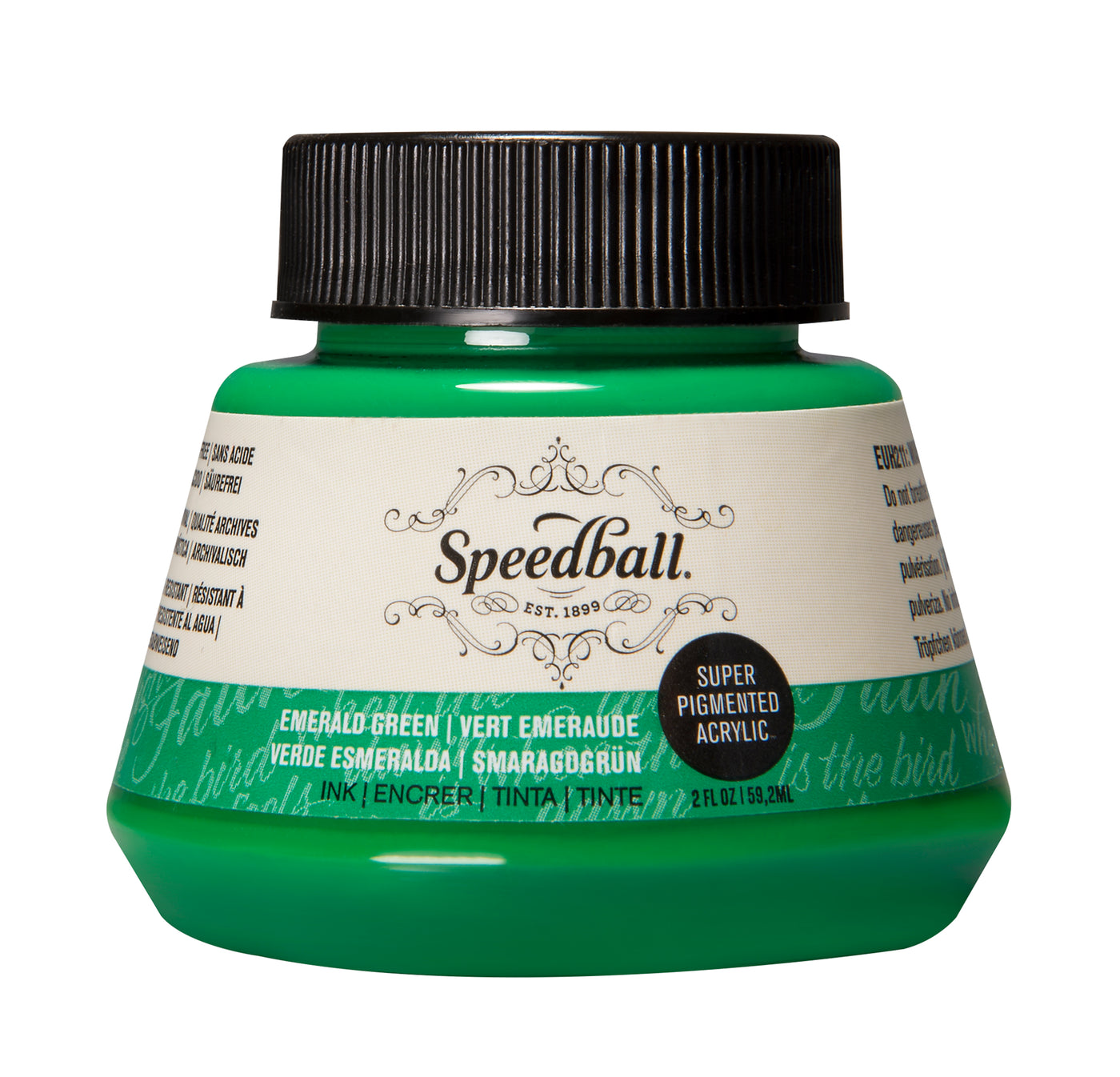 Speedball Super Pigmented Acrylic Emerald Green - 2 oz Ink