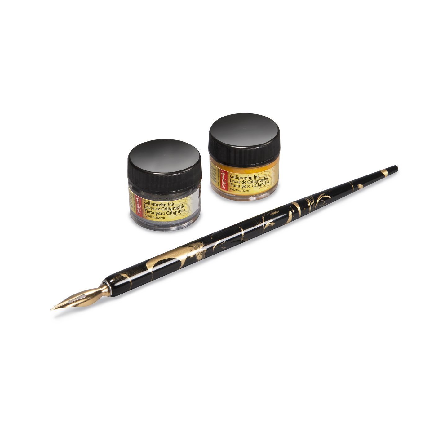 Speedball Signature Series Pen & Ink Set - Silver & Gold