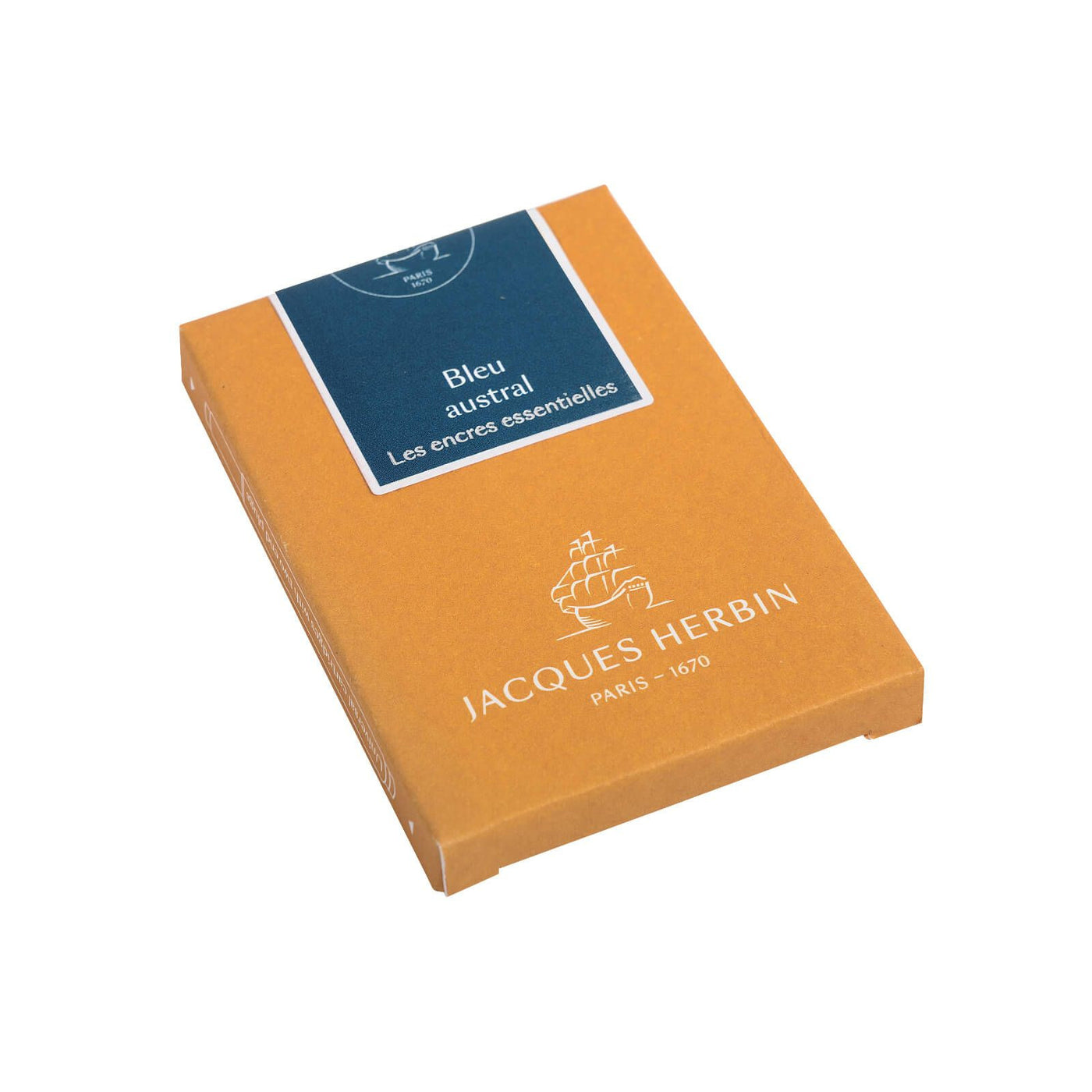 Jacques Herbin Essential - Bleu Austral - Ink Cartridges | Atlas Stationers.