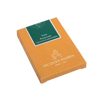 Jacques Herbin Essential - Vert Amazone - Ink Cartridges | Atlas Stationers.