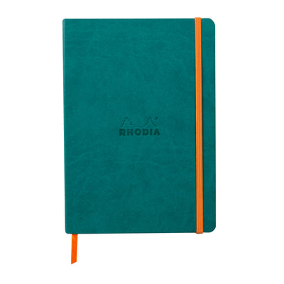 Rhodia Rhodiarama Soft Cover A5 Notebook - Ruled - Peacock | Atlas Stationers.