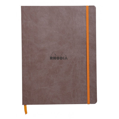 Rhodia Rhodiarama Soft Cover 7 1/2" x 9 7/8" Notebook - Ruled - Chocolate | Atlas Stationers.