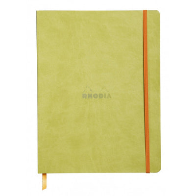 Rhodia Rhodiarama Soft Cover 7 1/2" x 9 7/8" Notebook - Ruled - Anise | Atlas Stationers.