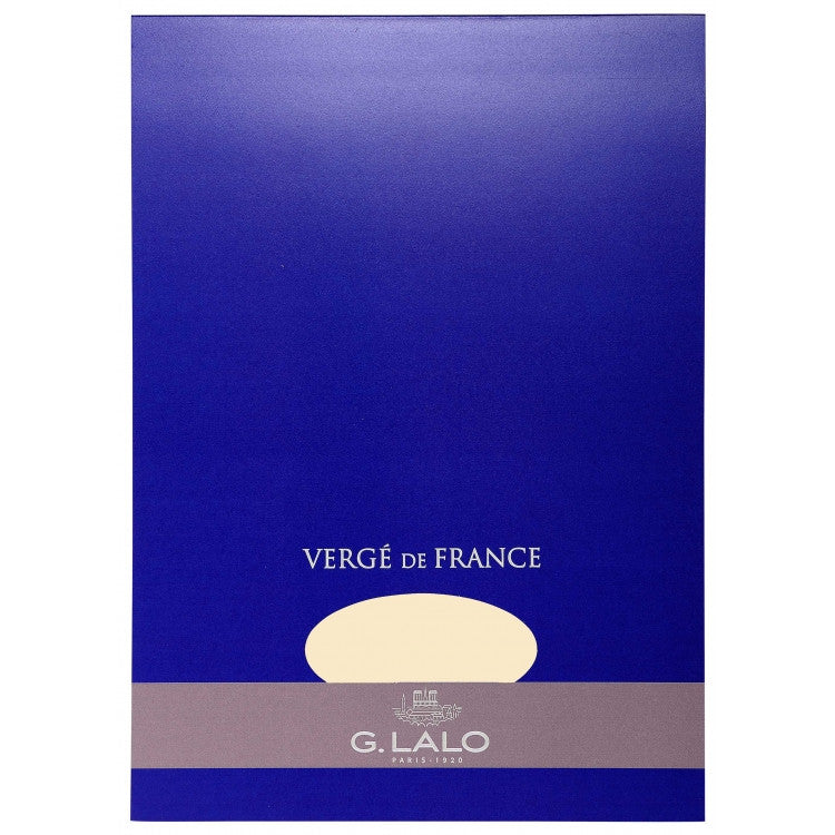 G. Lalo "Verge de France" Tablet, Ivory, 50 Sheets, 8 1/4" x 11 3/4" | Atlas Stationers.