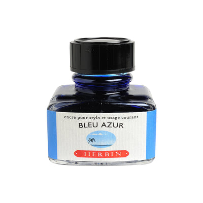 Herbin Ink - Bleu Azur - 30ml Bottled Ink | Atlas Stationers.