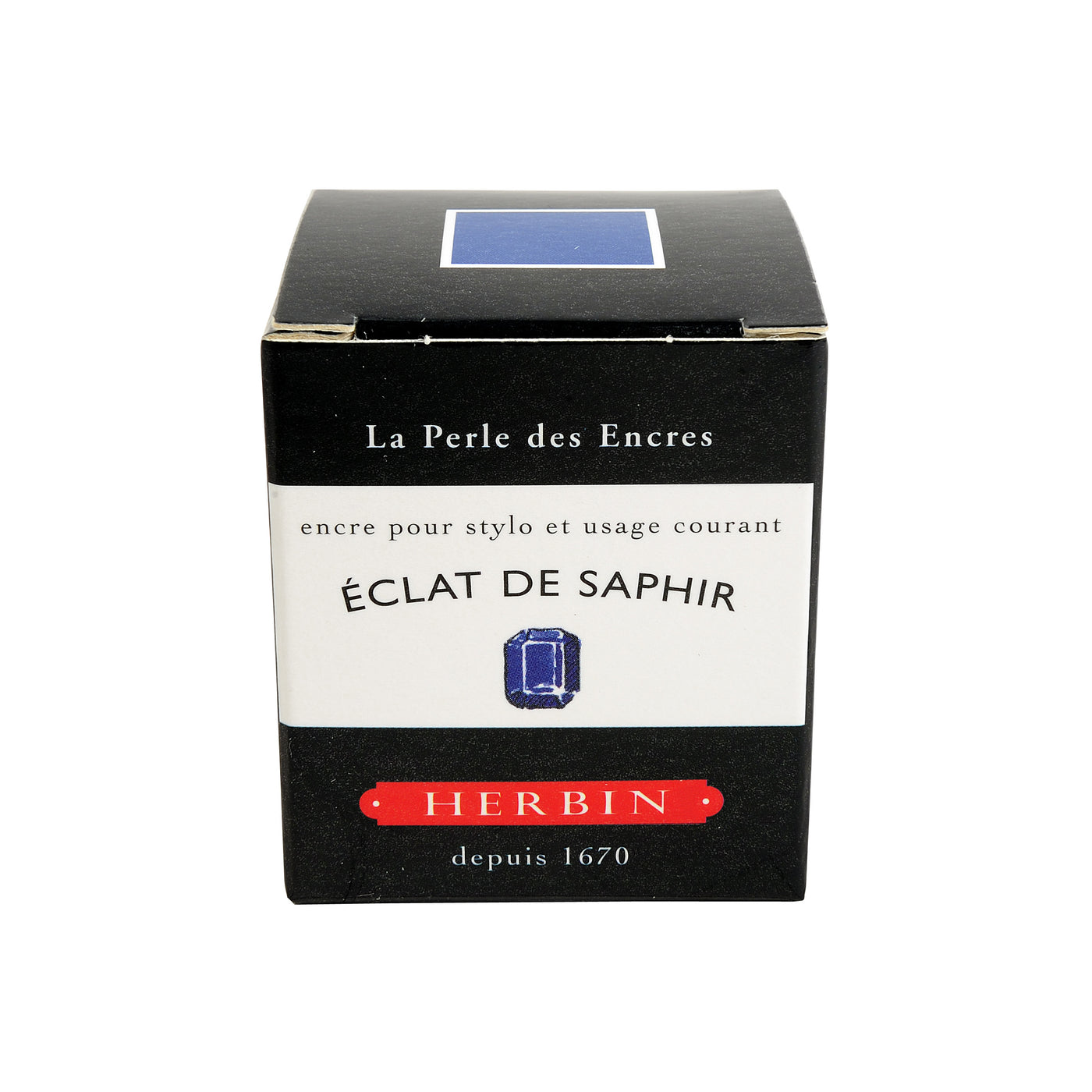 Herbin Ink - Eclat de Saphir - 30ml Bottled Ink | Atlas Stationers.