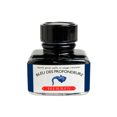 Herbin Ink - Bleu des Profondeurs - 30ml Bottled Ink | Atlas Stationers.