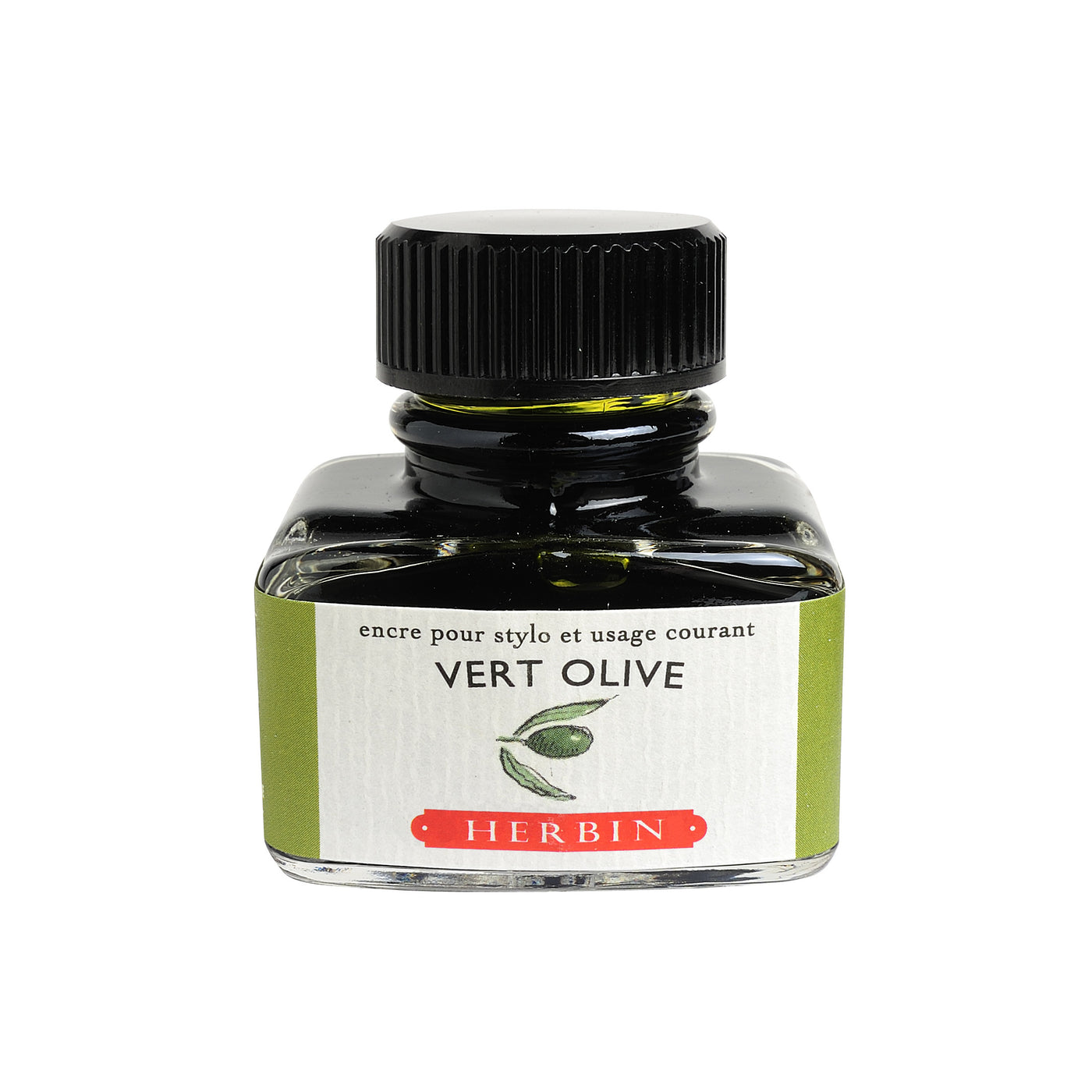 Herbin Ink - Vert Olive - 30ml Bottled Ink | Atlas Stationers.