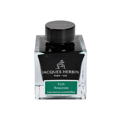 Jacques Herbin Essential - Vert Amazone - 50ml Bottled Ink | Atlas Stationers.