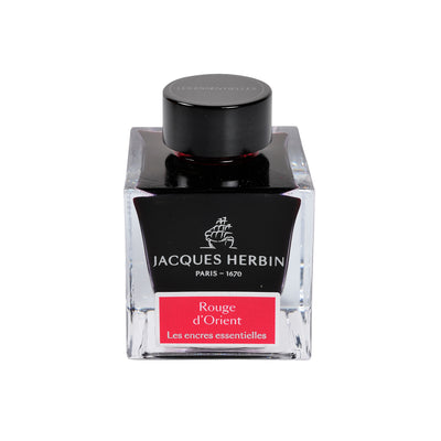 Jacques Herbin Essential - Rouge d'Orient - 50ml Bottled Ink | Atlas Stationers.