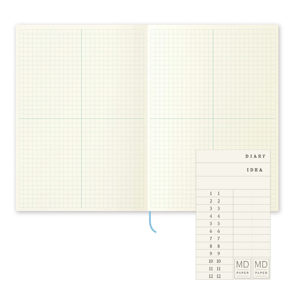 Midori MD Notebook Journal - Grid Block- A5 | Atlas Stationers.
