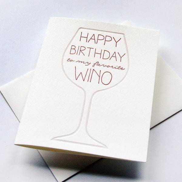 Wino Birthday Card | Atlas Stationers.