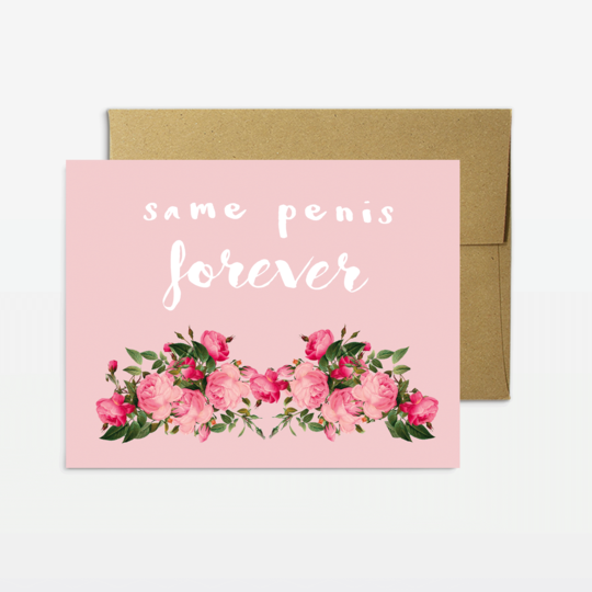 Same Penis Forever Card | Atlas Stationers.