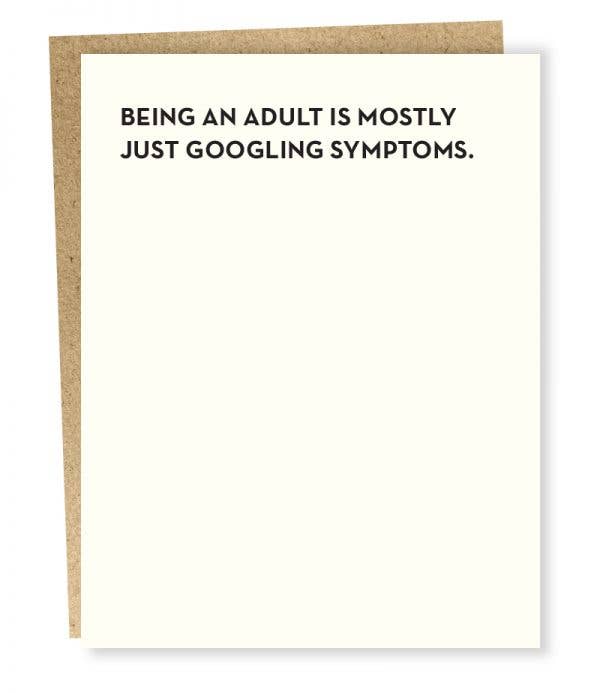 #931: Symptoms Card | Atlas Stationers.