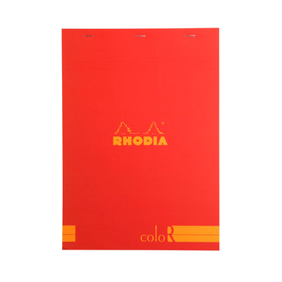 Rhodia ColoR Pads, Poppy Cover, Ruled Pages, 6 x 8 1/4 | Atlas Stationers.