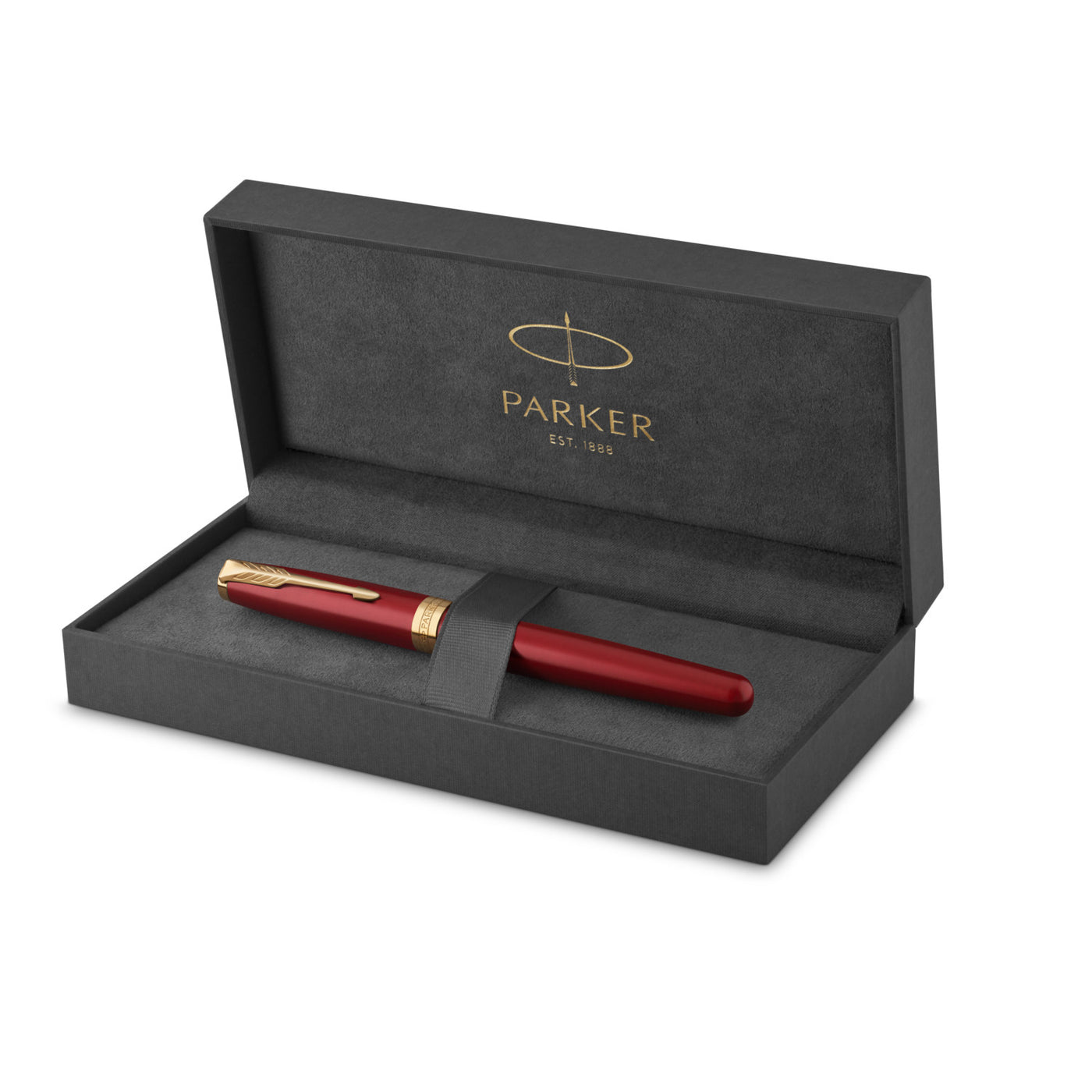 Parker Sonnet Rollerball Pen - Lacquered Red with Gold Trim | Atlas Stationers.