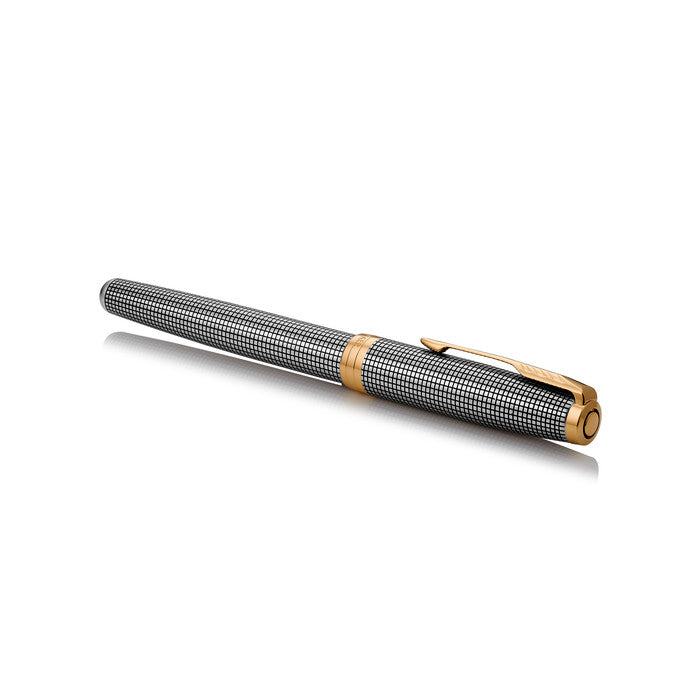 Parker Sonnet Fountain Pen - Silver Ciselé with Gold Trim – Atlas
