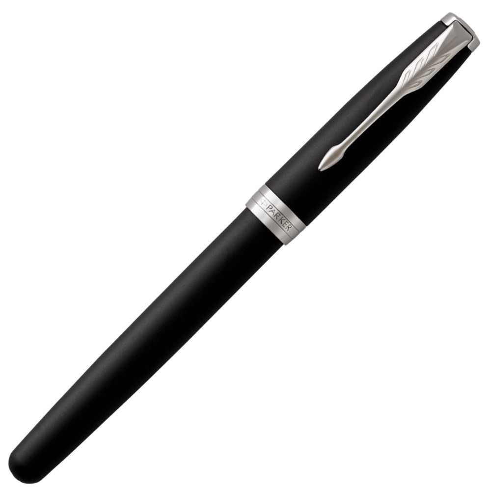 Parker Sonnet Rollerball Pen - Matte Black with Chrome Trim | Atlas Stationers.