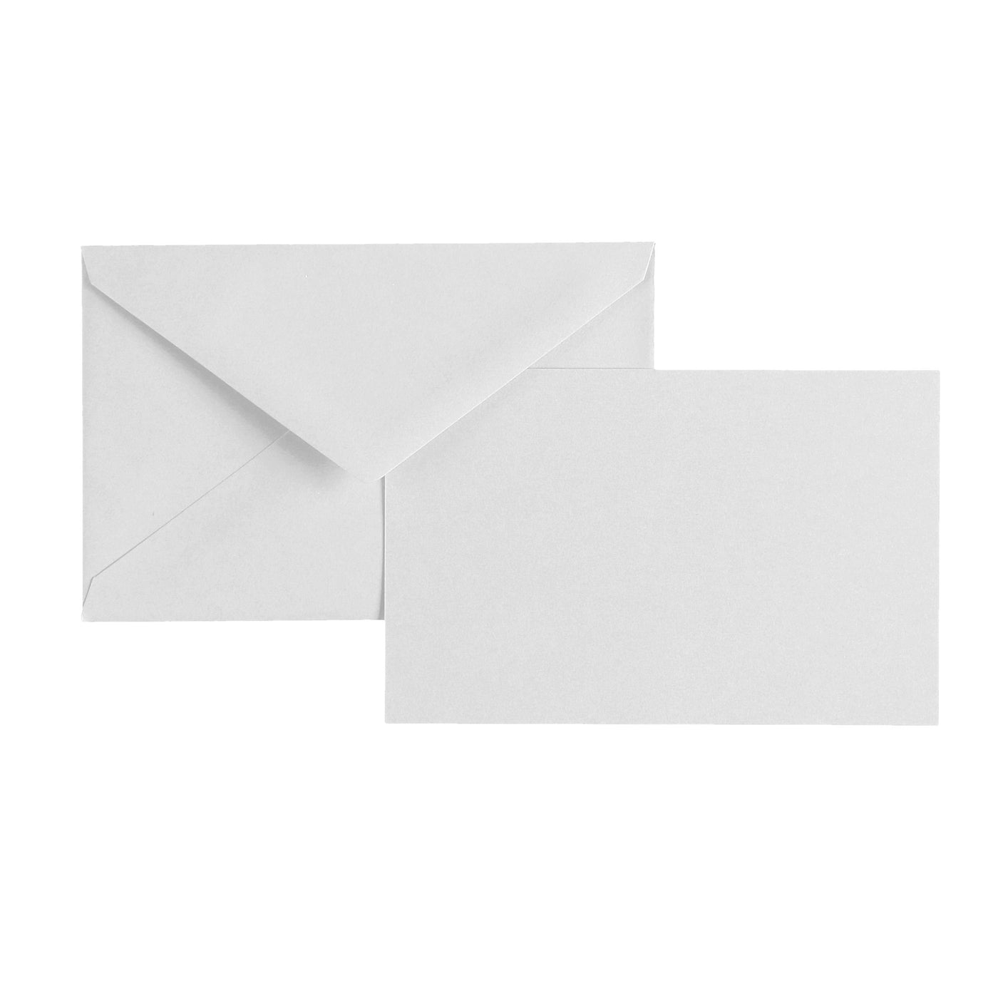 Vellum Stationery Set - Smooth Finish, Flat Card - 3 1/2" x 5 1/2" - White | Atlas Stationers.