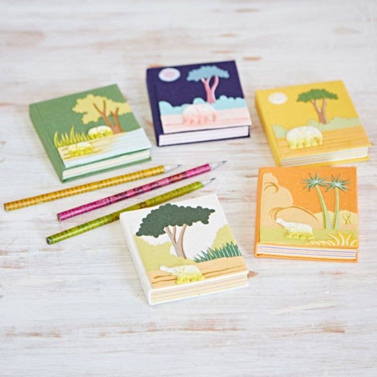 Handmade Colorful Elephant Dung Notebook - Small | Atlas Stationers.