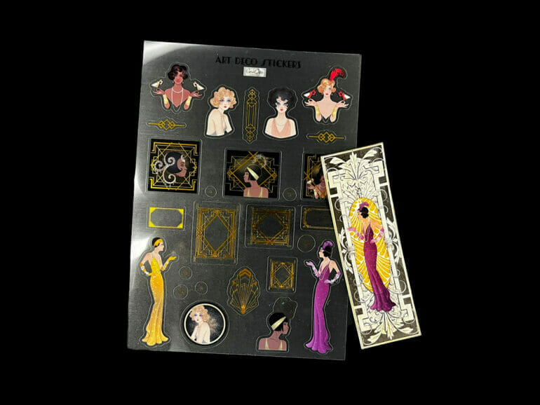 CoraCreaCrafts Sticker Sheet - Art Deco Ladies