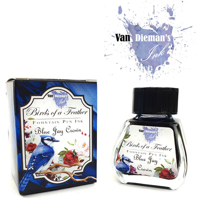 Van Dieman's Birds of a Feather - Blue Jay Crown - 30ml Bottled Ink
