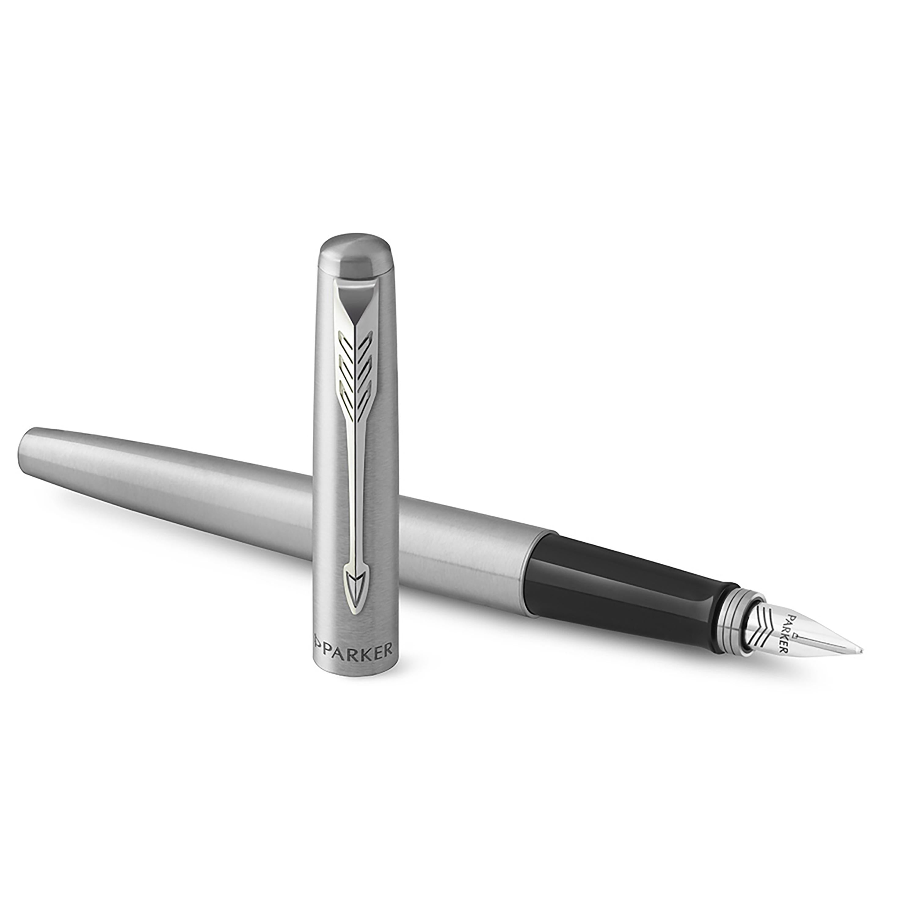 Parker Jotter Fountain Pen - Stainless Steel with Chrome Trim