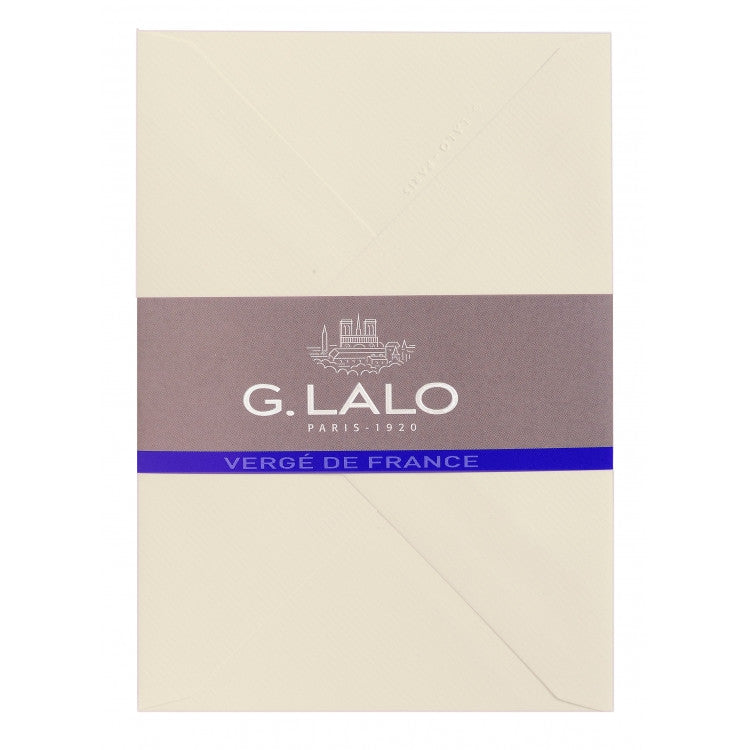 G. Lalo "Verge de France" Envelope, Ivory, 25 envelopes, 4 1/2" x 6 1/4" | Atlas Stationers.