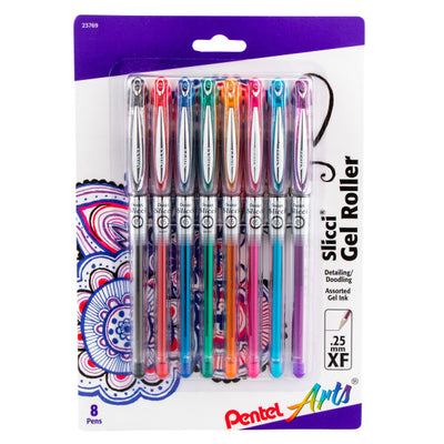 Pentel Slicci Gel Pens - 8 Pack | Atlas Stationers.