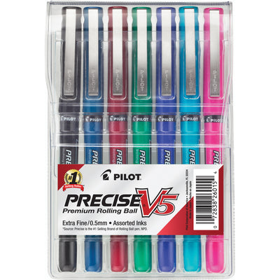 Pilot Precise V5 Rollerball Pens - 7 pack | Atlas Stationers.