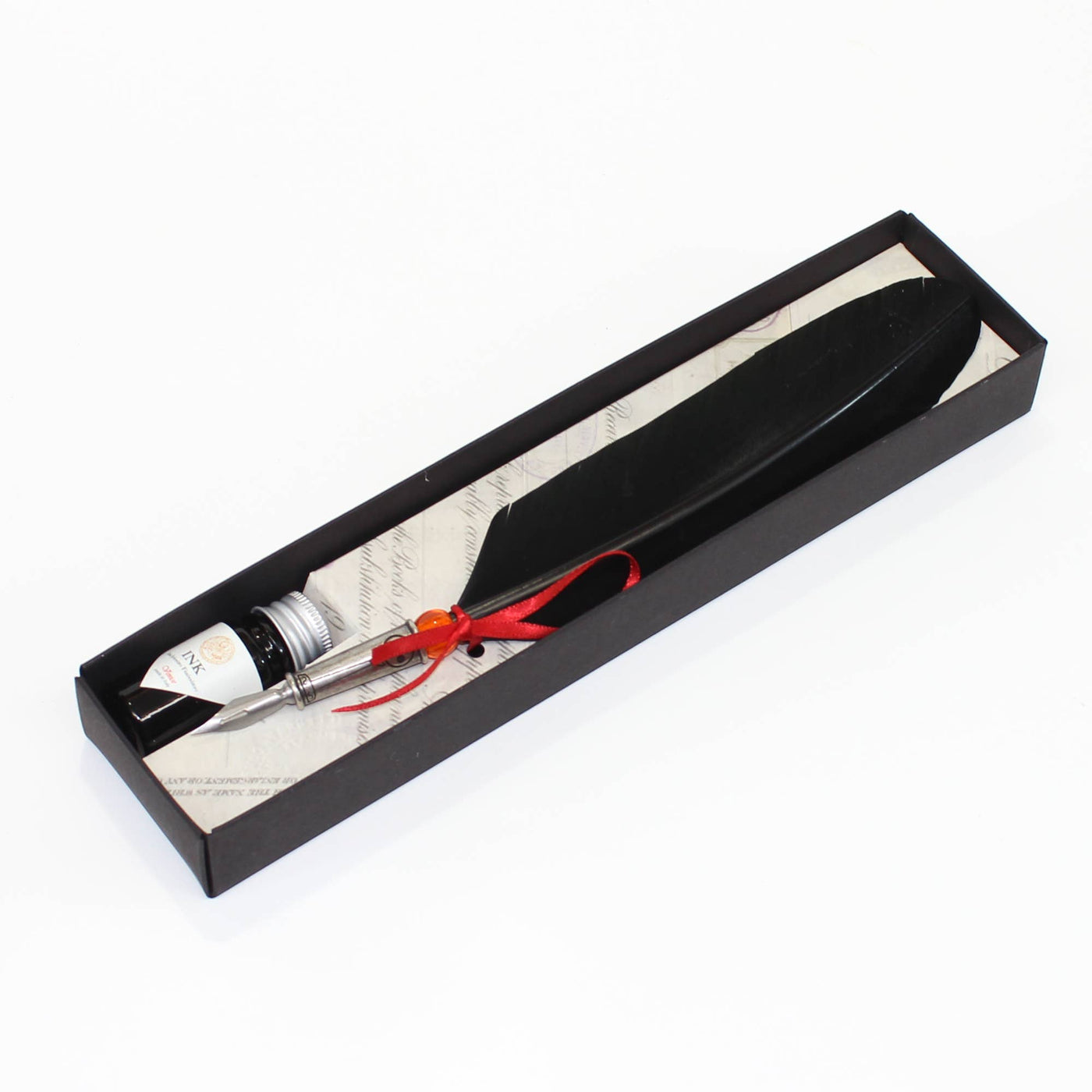 Classic Feather Calligraphy Dip Pen - Black | Atlas Stationers.