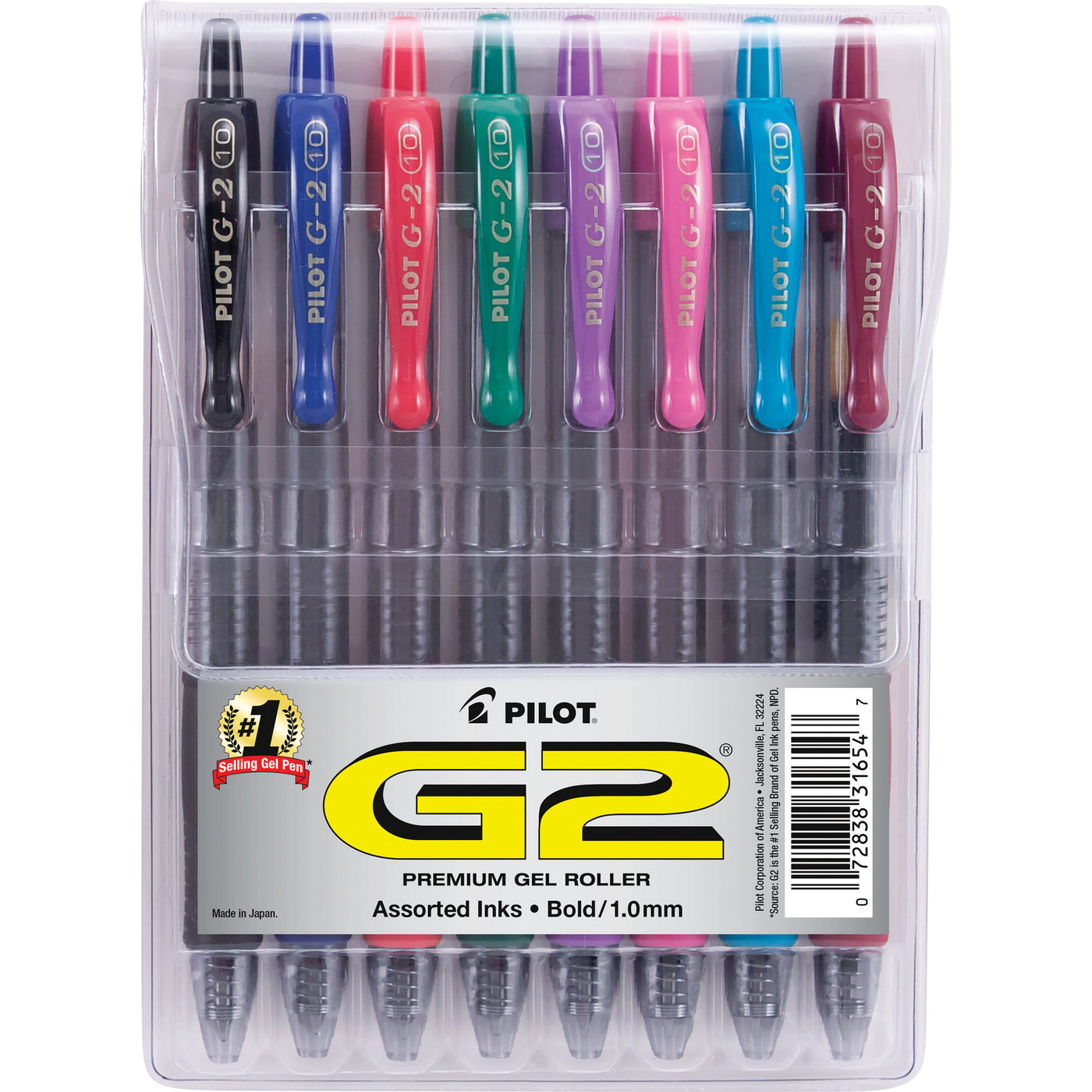 Pilot G2 Retractable Gel Pens - 8 pack | Atlas Stationers.