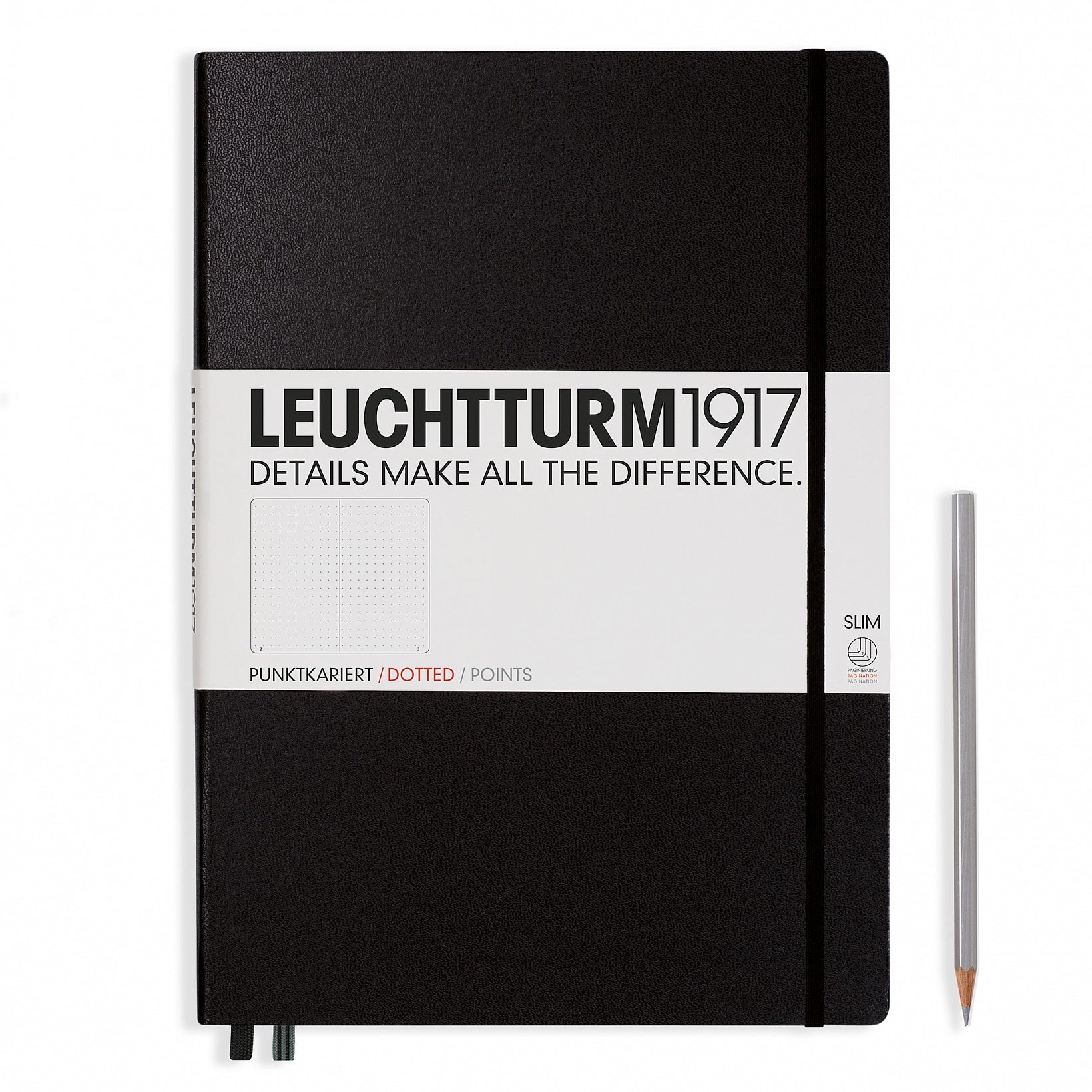 Leuchtturm A4+ Master Slim Hardcover Notebook - Dot Grid – Atlas