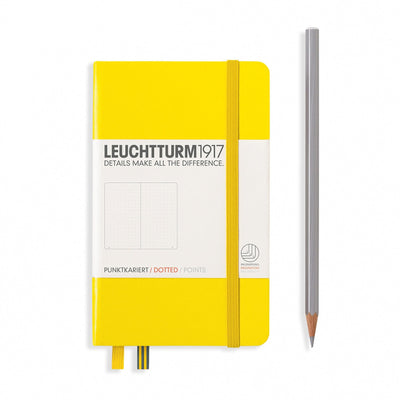 Leuchtturm A6 Hardcover Notebook - Lemon - Dot Grid | Atlas Stationers.