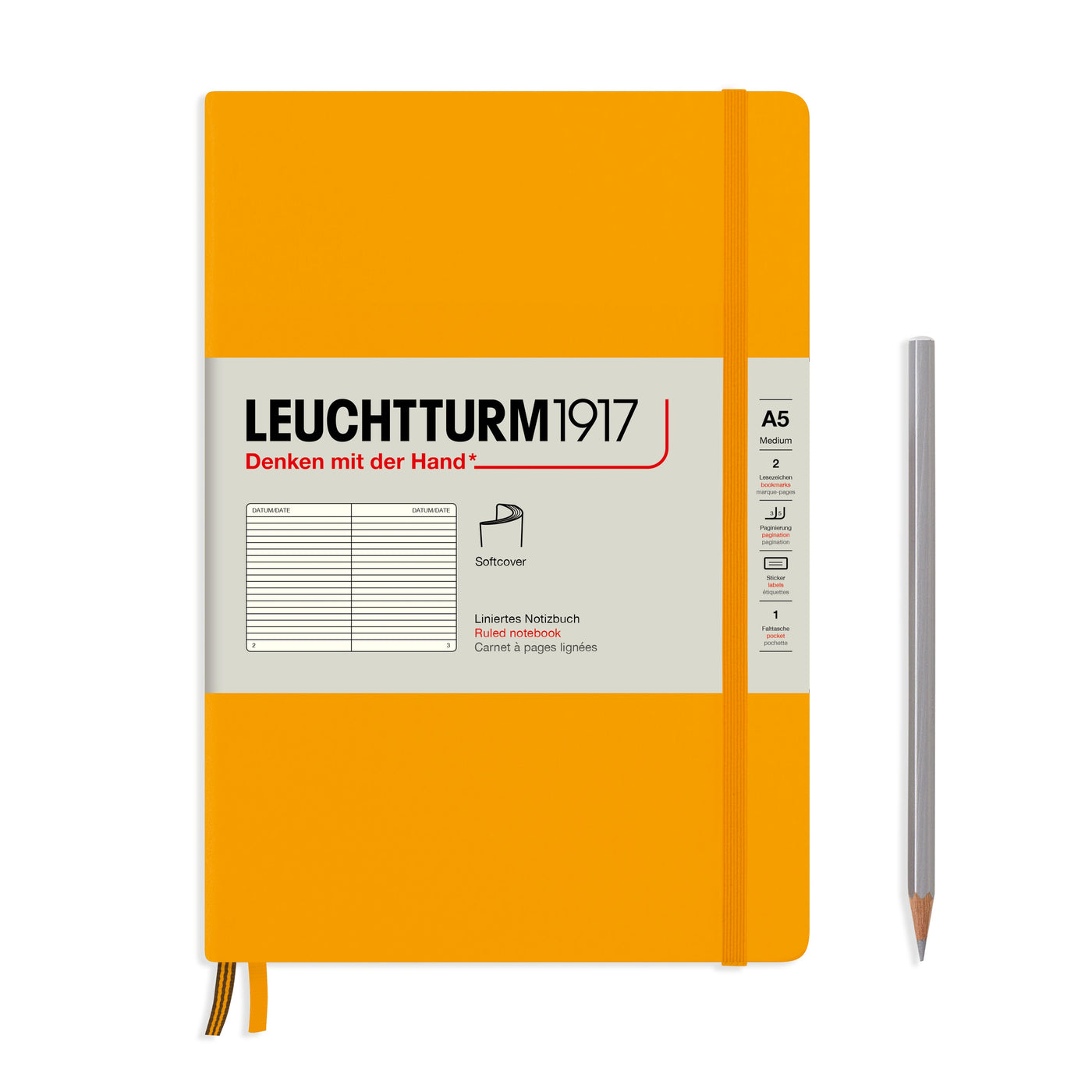 Leuchtturm A5 Softcover Notebook - Rising Sun - Ruled | Atlas Stationers.