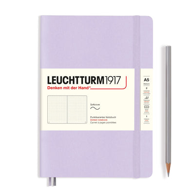 Leuchtturm A5 Softcover Notebook - Lilac - Dot Grid | Atlas Stationers.