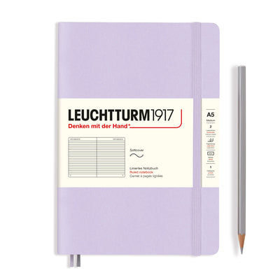Leuchtturm A5 Softcover Notebook - Lilac - Ruled | Atlas Stationers.