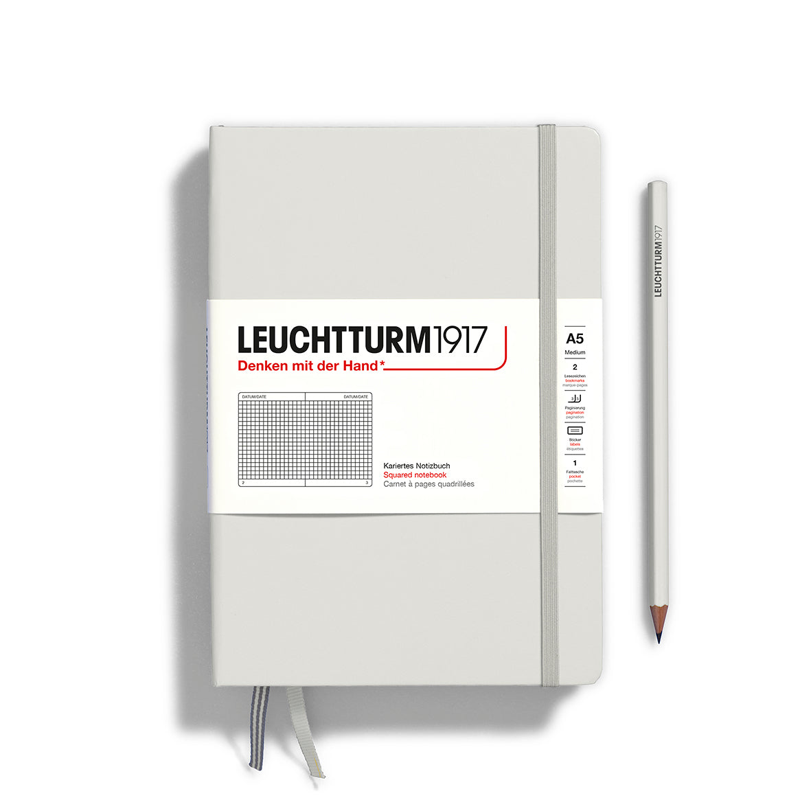 Leuchtturm A5 Hardcover Notebook - Squared