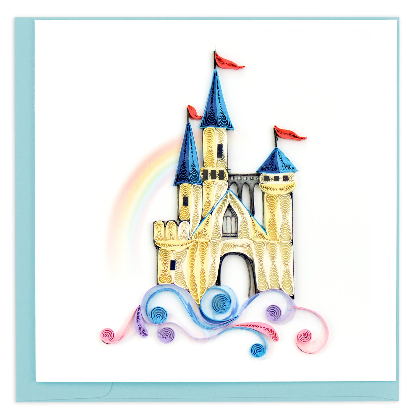 Quilled Castle in the Clouds Card | Atlas Stationers.