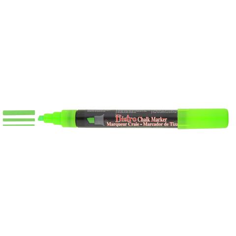 Bistro Chisel Tip Chalk Marker - Fluorescent Green | Atlas Stationers.