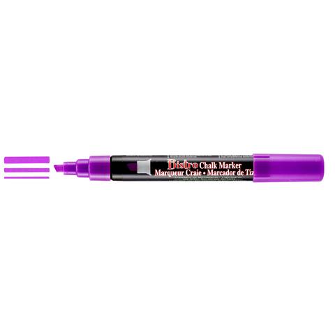 Bistro Chisel Tip Chalk Marker - Fluorescent Violet | Atlas Stationers.