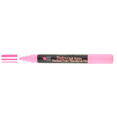 Bistro Chisel Tip Chalk Marker - Fluorescent Pink | Atlas Stationers.