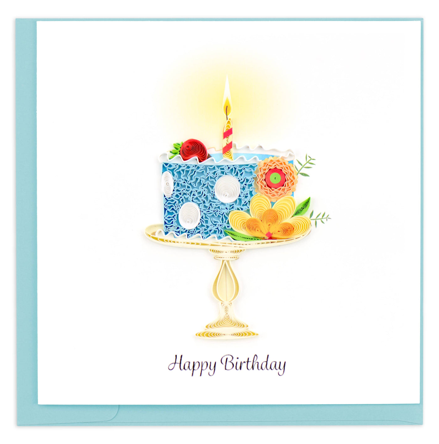 Quilled Whimsical Birthday Cake Card | Atlas Stationers.