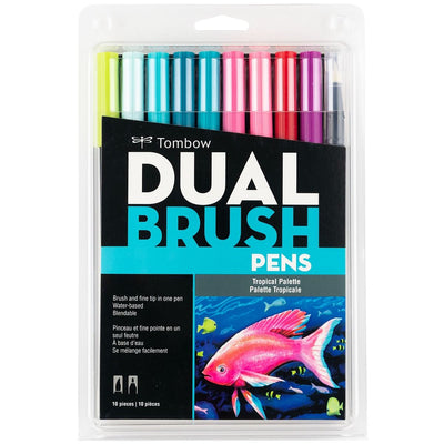 Tombow Dual Brush Marker - Tropical Palette | Atlas Stationers.