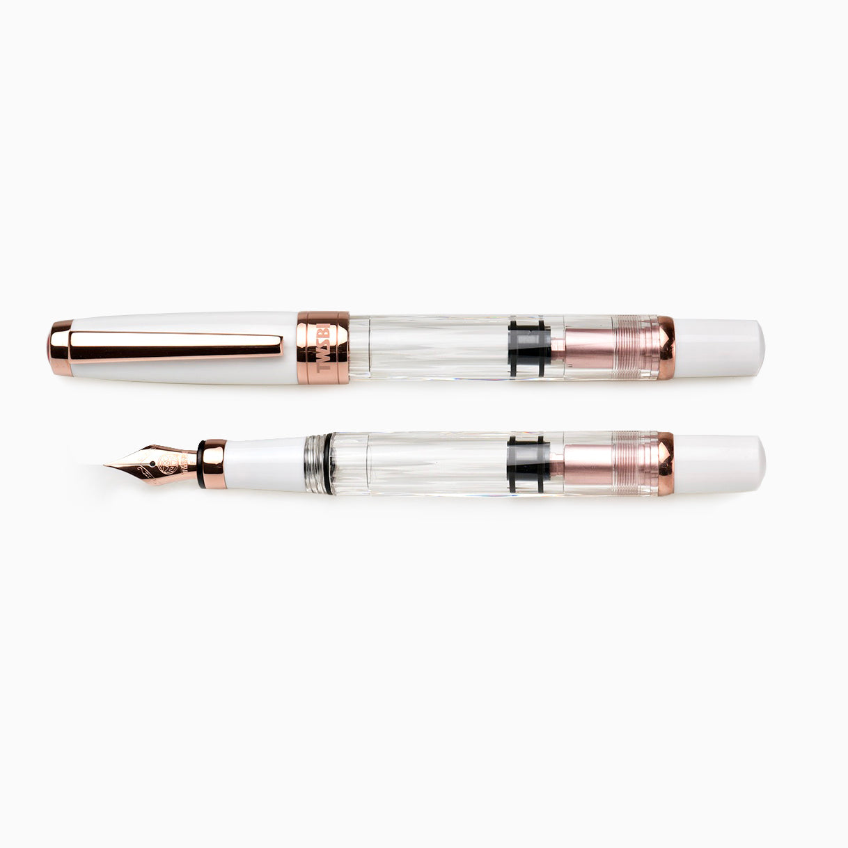 TWSBI Diamond 580 Fountain Pen - White w/ Rose Gold Trim – Atlas